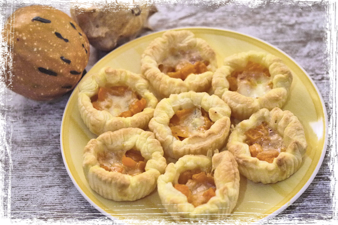 Cestini di pasta sfoglia alla zucca Cestini di pasta sfoglia alla zucca