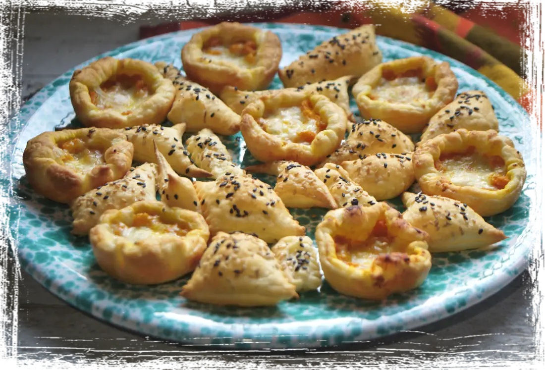 Cestini di pasta sfoglia alla zucca