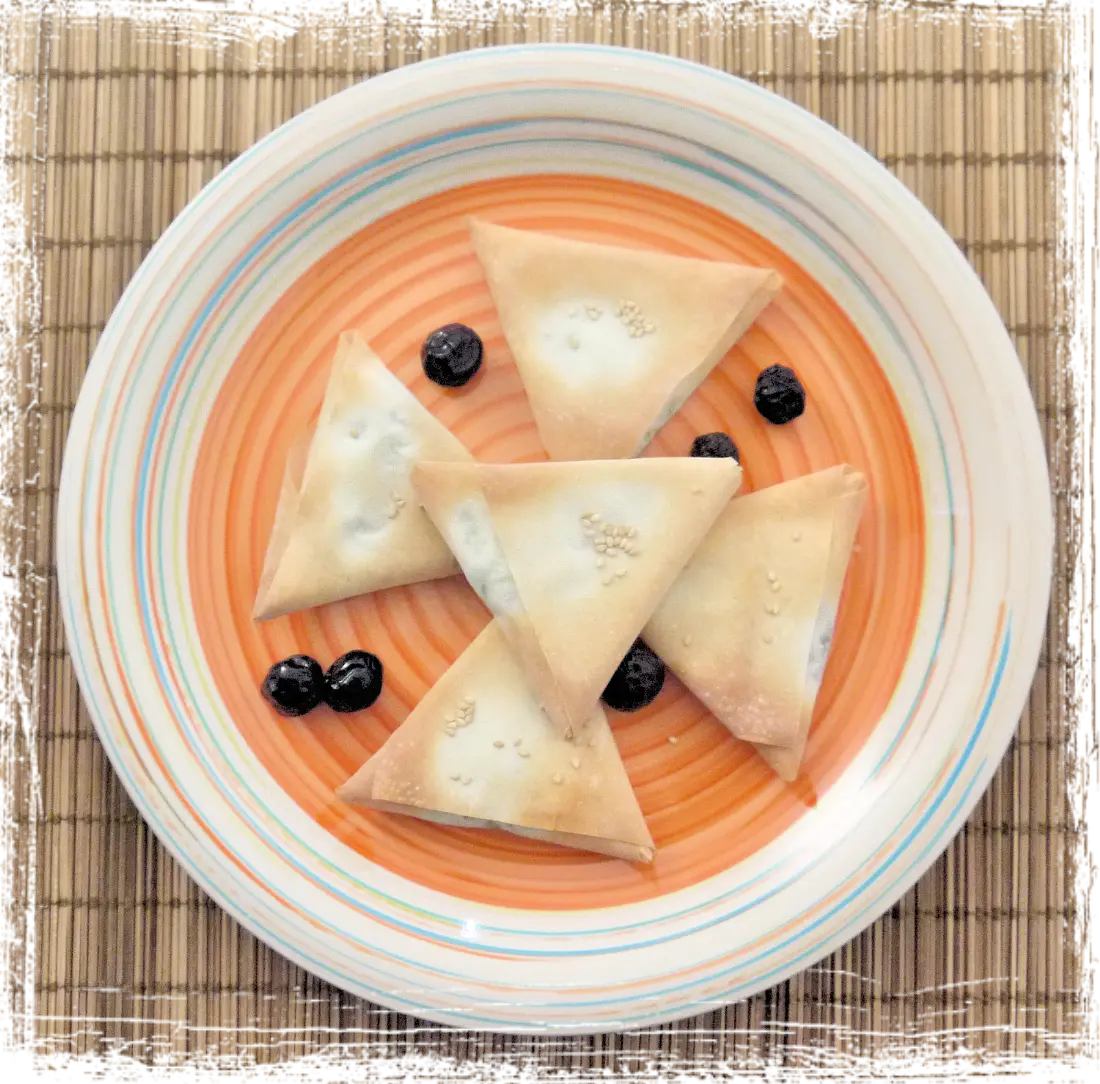 Triangoli di pasta fillo Triangoli di pasta fillo