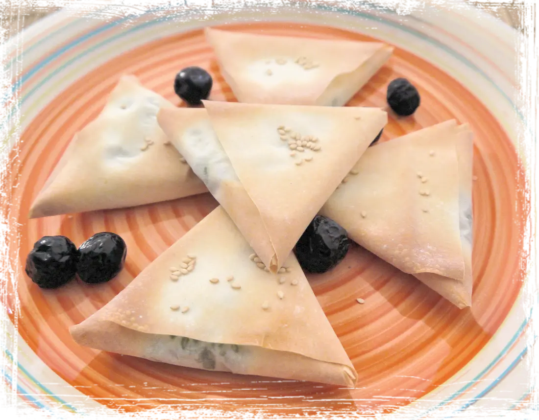 Triangoli di pasta fillo Triangoli di pasta fillo