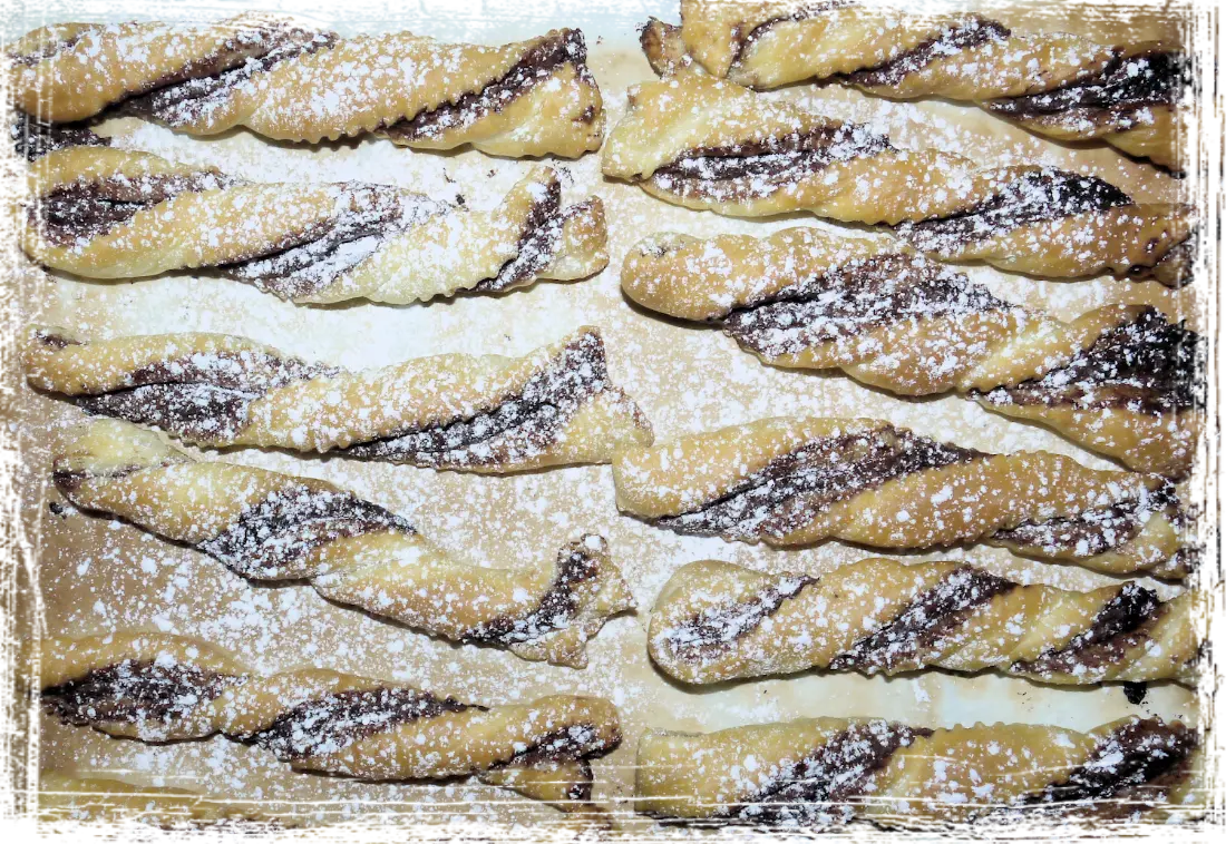Torciglioni con nutella Torciglioni con nutella