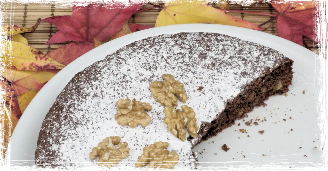 Torta alle noci e cioccolato 