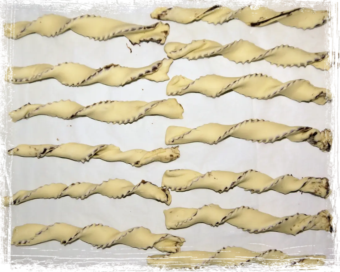 Torciglioni con nutella Torciglioni con nutella