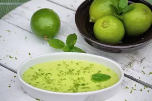 Panna cotta menta e lime