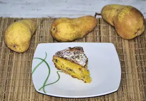 Torta Meneghina con pere e noci