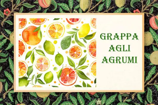 etichetta Grappa agli agrumi etichetta Grappa agli agrumi