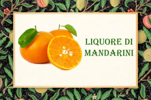 etichetta Liquore di mandarini