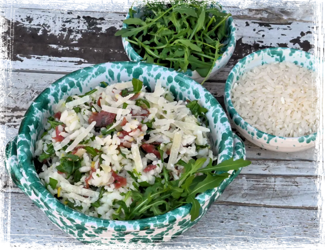 Insalata di riso al lime con bresaola e rucola Insalata di riso al lime con bresaola e rucola