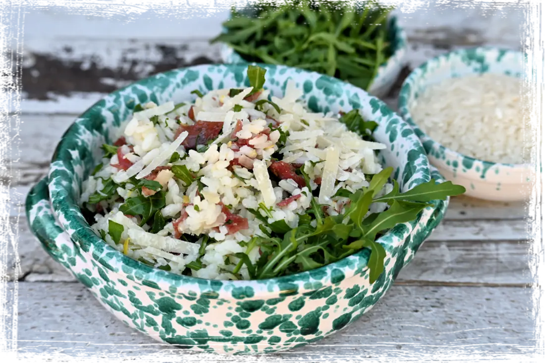 Insalata di riso al lime con bresaola e rucola Insalata di riso al lime con bresaola e rucola
