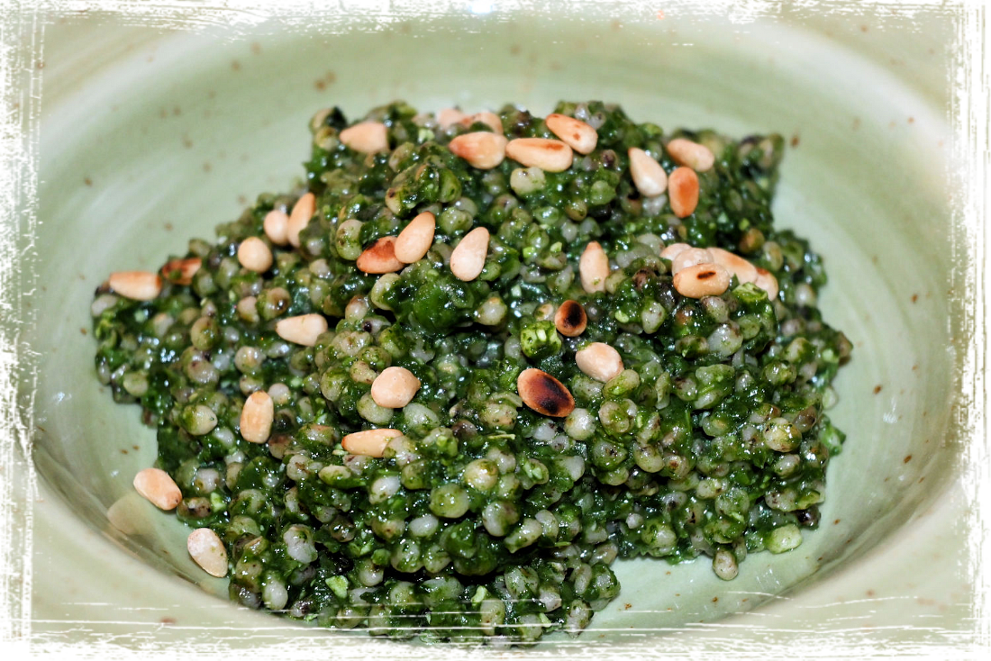 Sorgo con pesto di cavolo nero Sorgo con pesto di cavolo nero