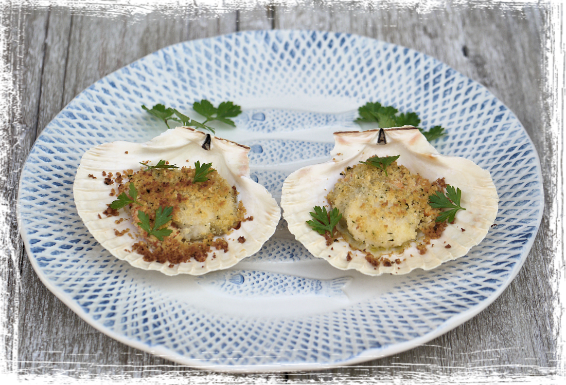 Capesante gratinate al forno Capesante gratinate al forno