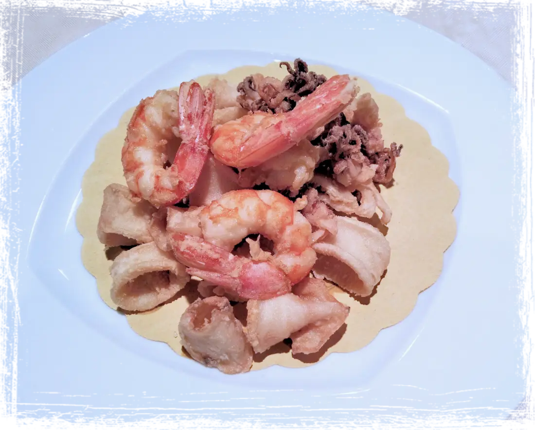 Frittura di gamberi e calamari