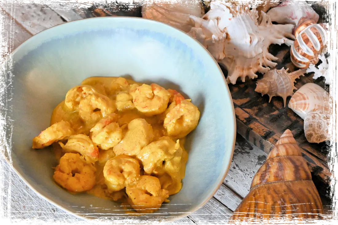 Gamberi al curry Gamberi al curry