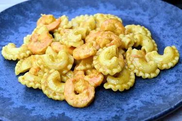 Galletti con mazzancolle e curry
