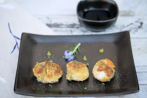 Capesante alla piastra con wasabi