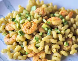 Cellentani mazzancolle e zucchine al profumo di curry