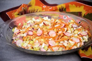 Insalata di mare con verdure