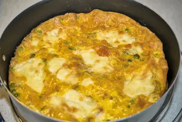 Frittata piselli e provola