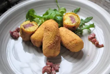 Crocchette di patate con cuore di zampone