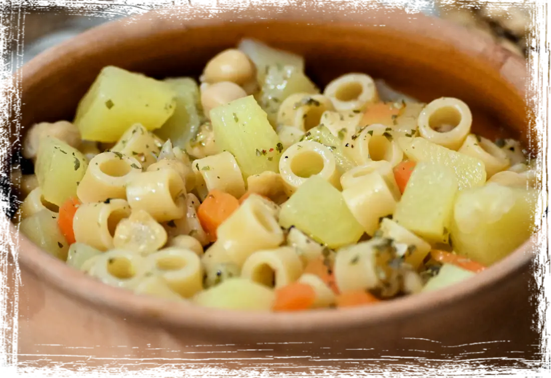 Ditaloni con patate e ceci Ditaloni con patate e ceci