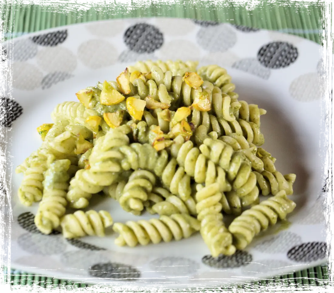 Fusilli con crema di bietola Fusilli con crema di bietola