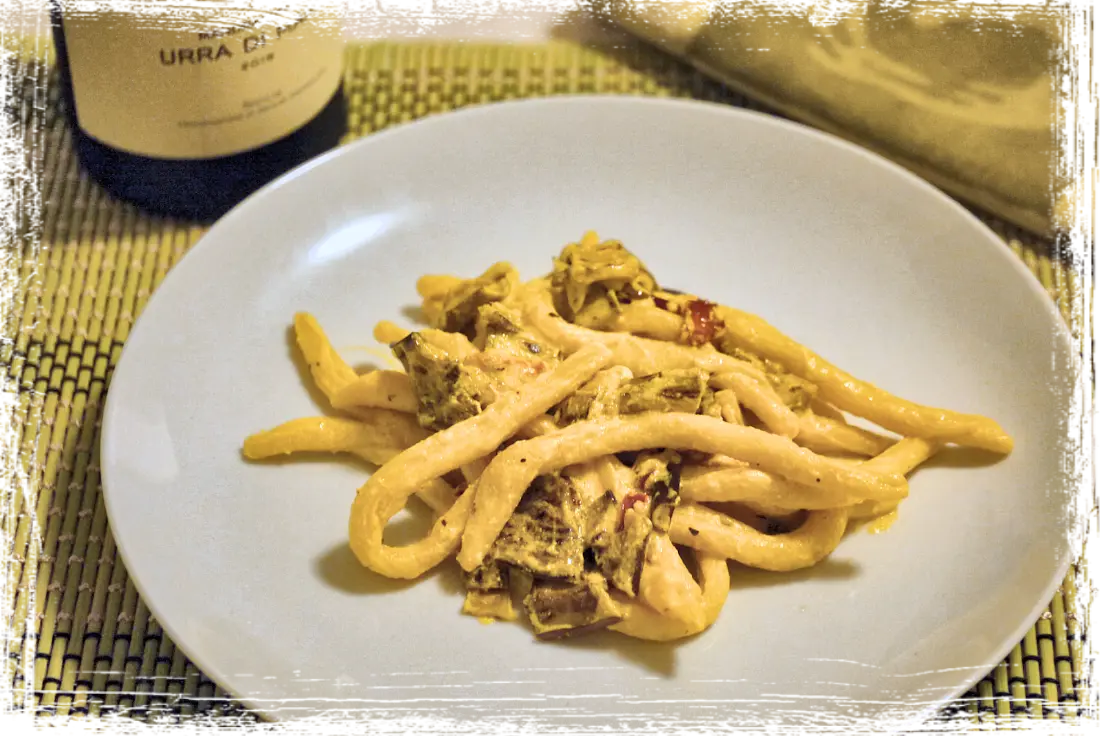 Fusilli al ferretto con crema di ricotta e verdure grigliate Fusilli al ferretto con crema di ricotta e verdure grigliate