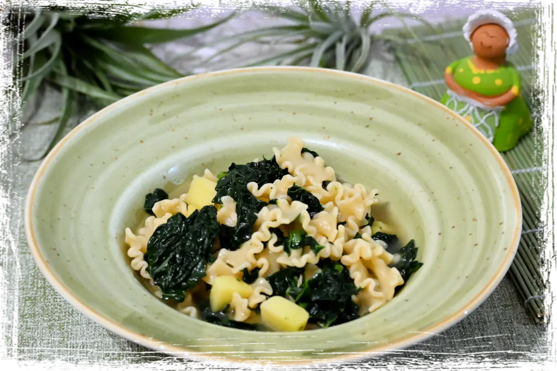 Mafalda corta con patate e cavolo nero Mafalda corta con patate e cavolo nero