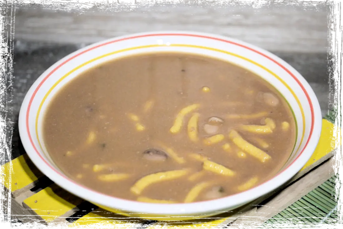Passatelli con brodo di fagioli borlotti Passatelli con brodo di fagioli borlotti