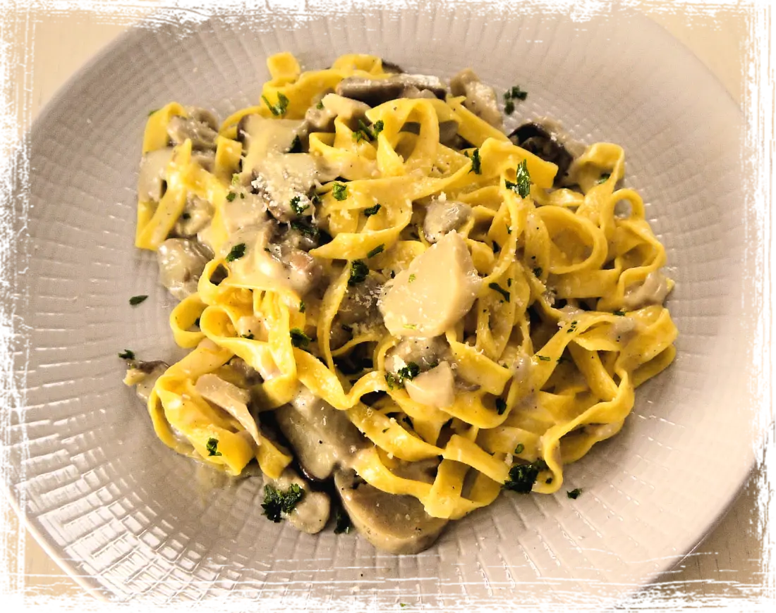 Tagliatelle ai funghi porcini Tagliatelle ai funghi porcini