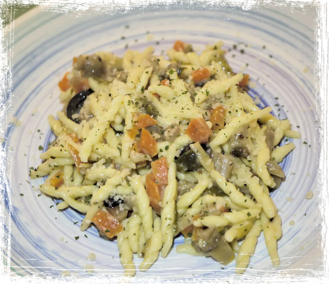 Trofie con verdure Trofie con verdure