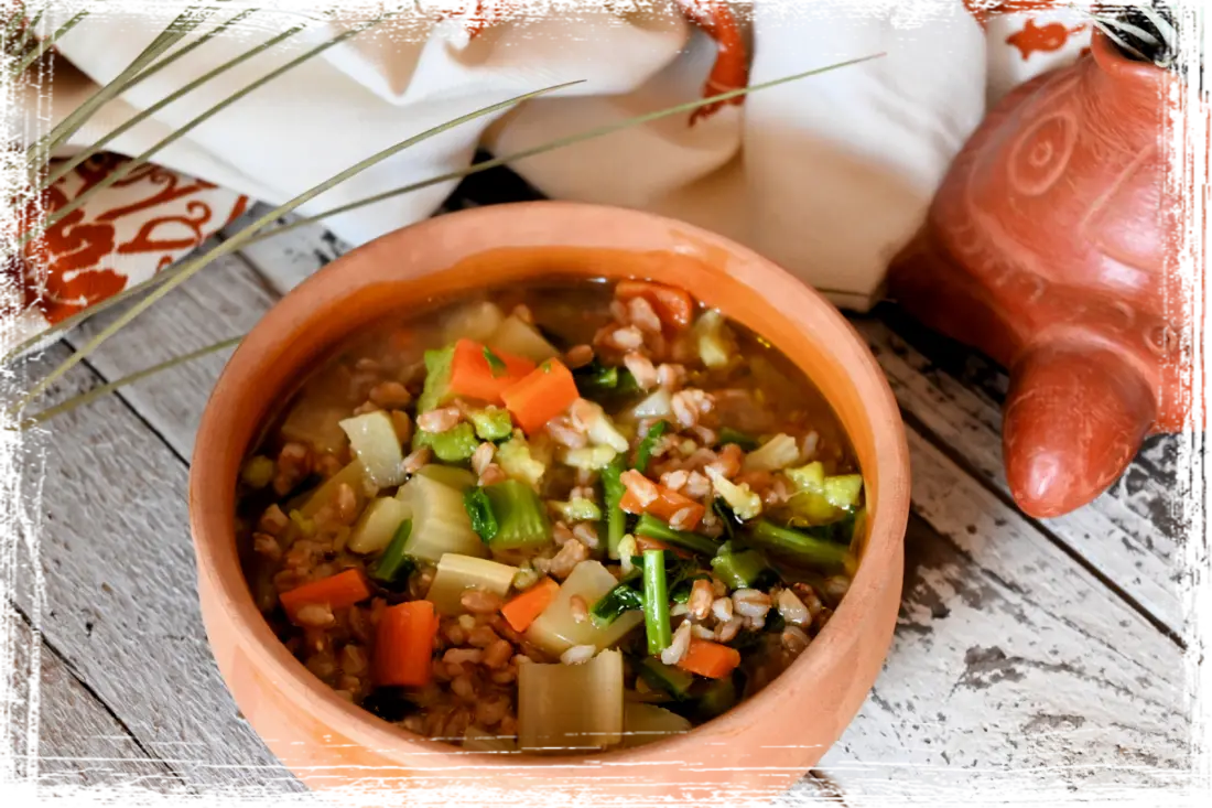 Zuppa di farro con cavolfiore e patate