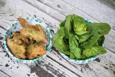 Ragnetti fritti di spinaci