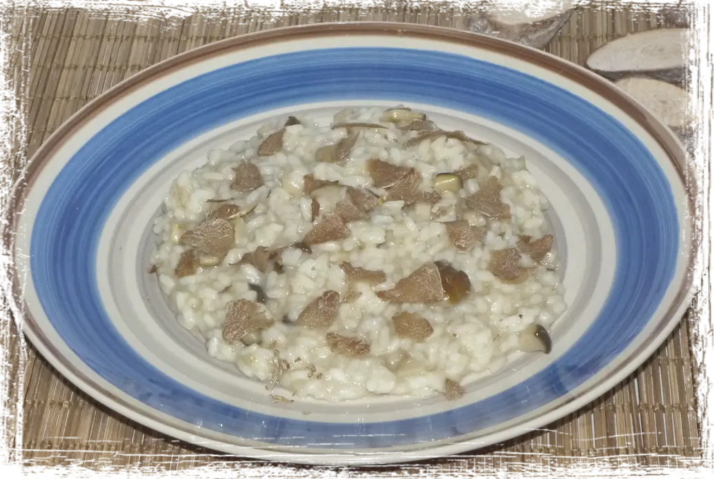 Risotto ai porcini con tartufo bianco