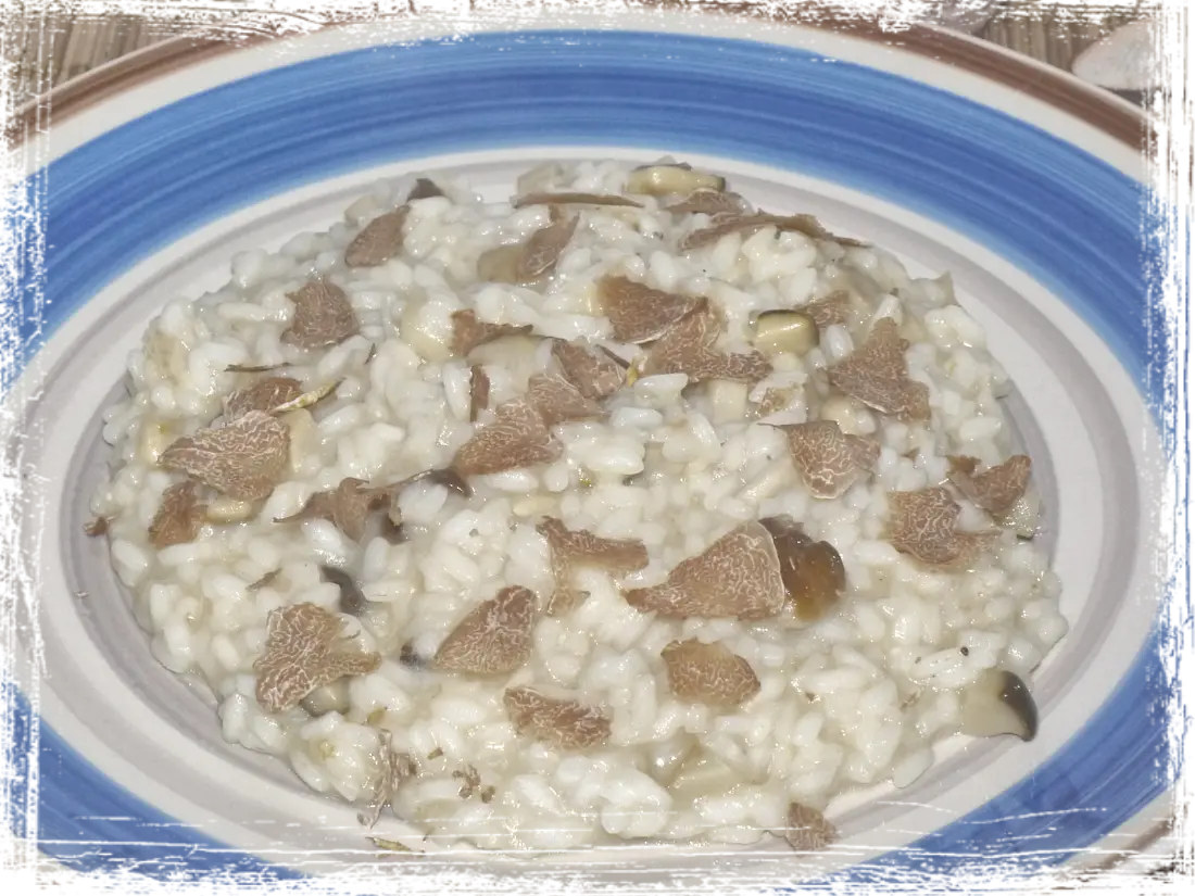 Risotto ai porcini con tartufo bianco Risotto ai porcini con tartufo bianco