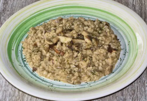 Risotto integrale ai porcini freschi Risotto integrale ai porcini freschi