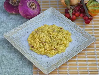 Risotto con rape e zafferano
