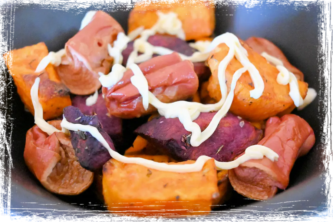Würstel e batata al forno Würstel e batata al forno