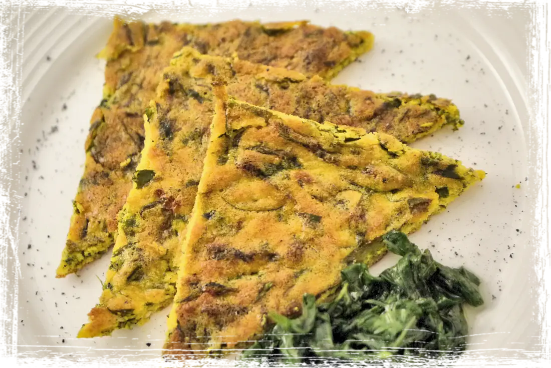 Frittata con gli stridoli Frittata con gli stridoli