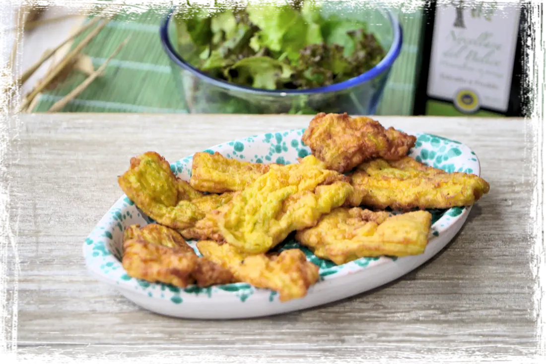 Frittelle di fiori di zucca