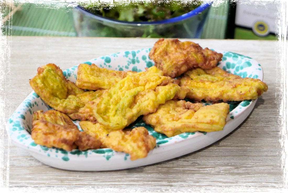 Frittelle di fiori di zucca