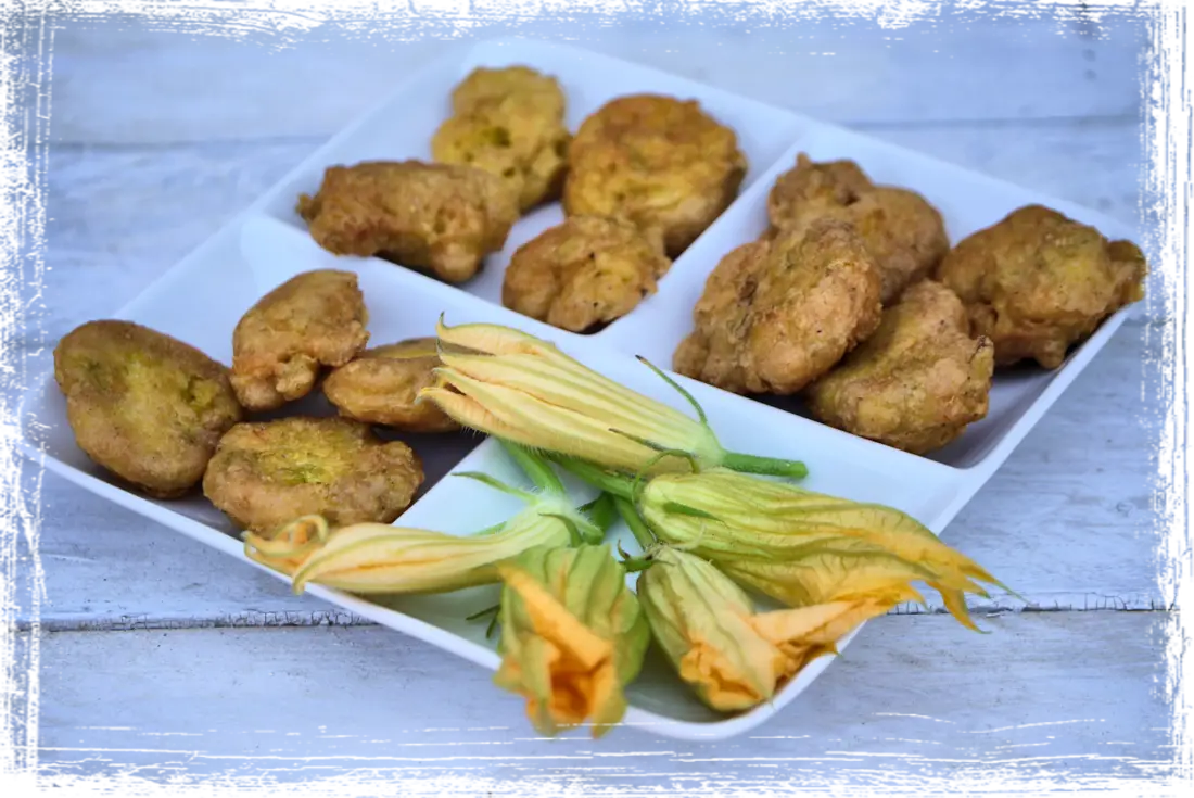 Frittelle di fiori di zucca