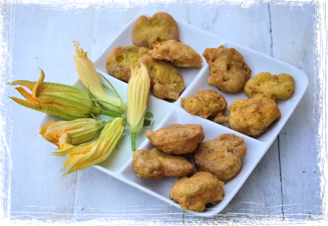 Frittelle di fiori di zucca