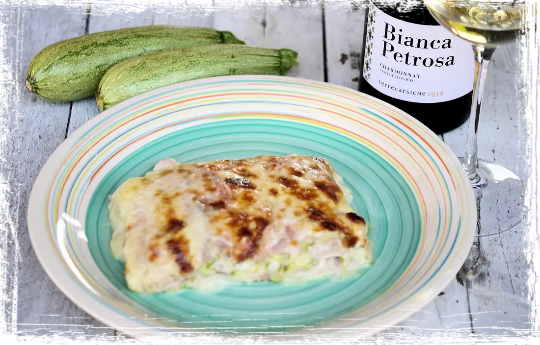 Parmigiana bianca di zucchine Parmigiana bianca di zucchine