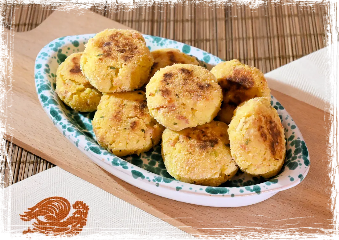 Polpette al forno con verza, patate e bacon Polpette al forno con verza, patate e bacon