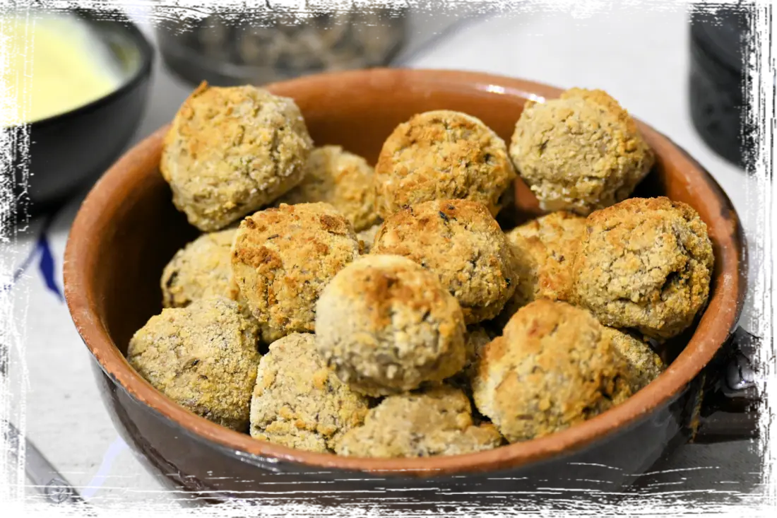 Polpettine di legumi e cereali in air fryer Polpettine di legumi e cereali in air fryer