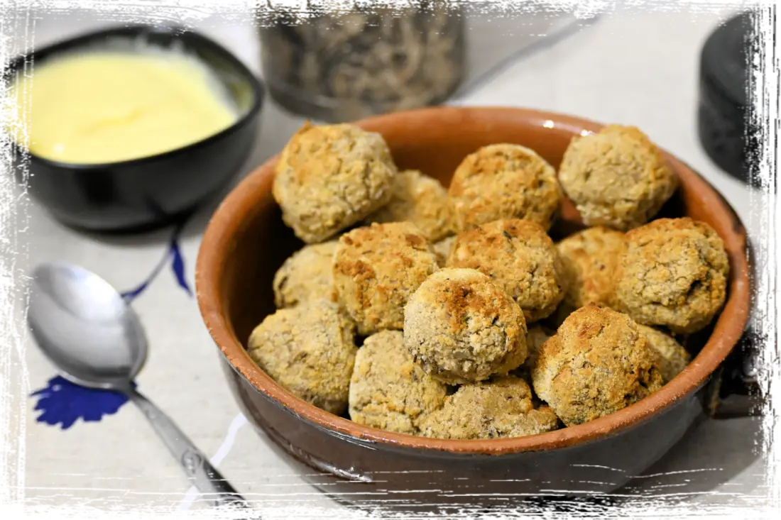 Polpettine di legumi e cereali in air fryer Polpettine di legumi e cereali in air fryer
