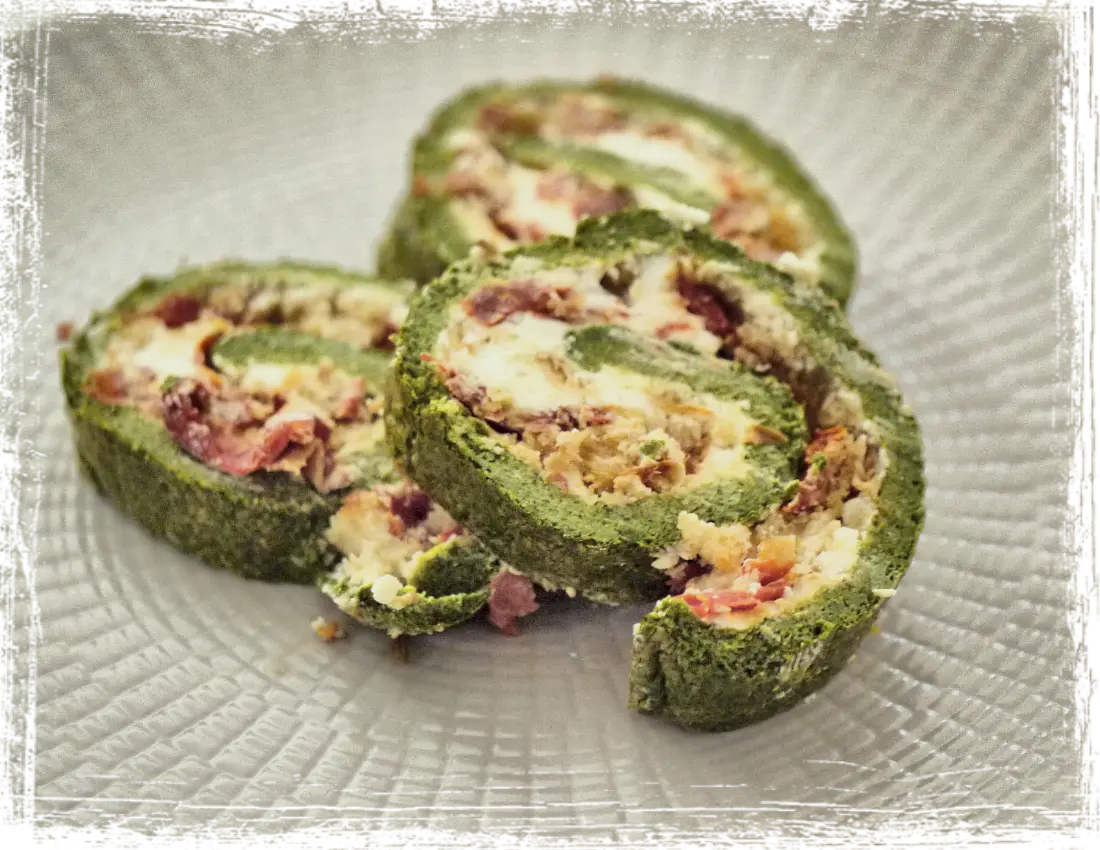 Rotolo di frittata verde