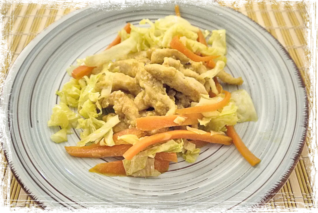 Straccetti di pollo al curry Straccetti di pollo al curry