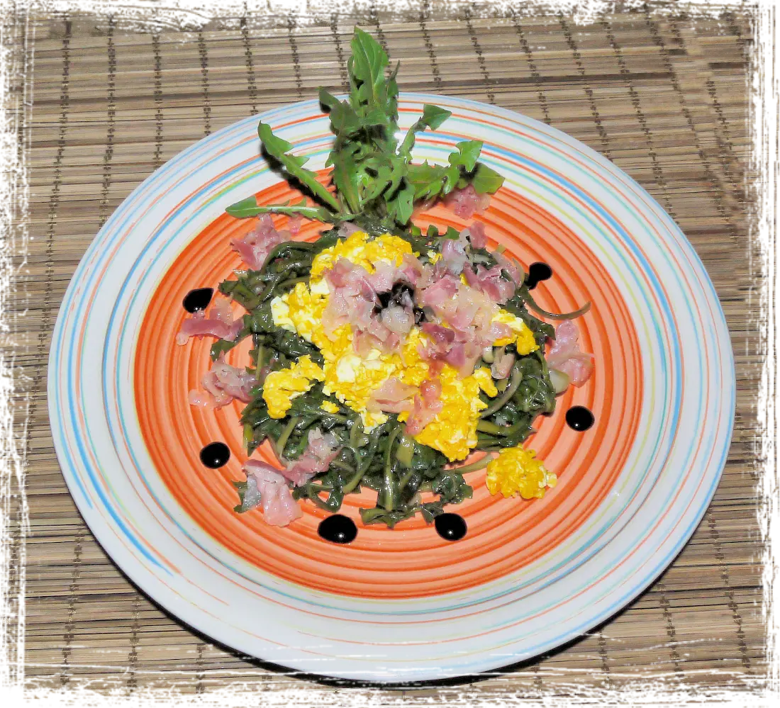 Streccapògn con uovo e pancetta Streccapògn con uovo e pancetta