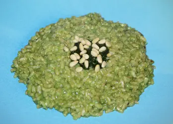 Risotto con borragine, robiola e menta